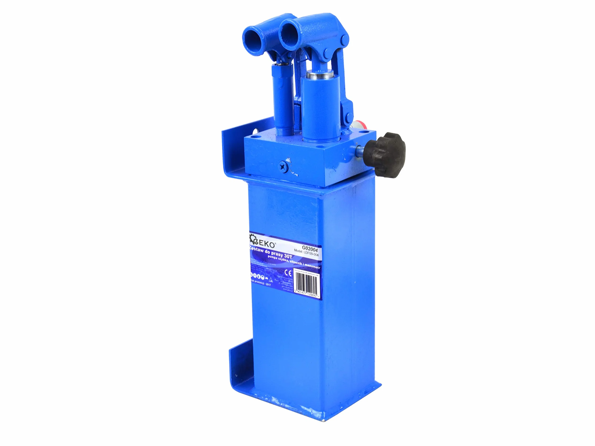 BSD 30 Tonnen Hydraulische Werkstattpresse - Hydraulikzylinder, Doppletwirkend Hydraulikpumpe, Manometer, Schlauch