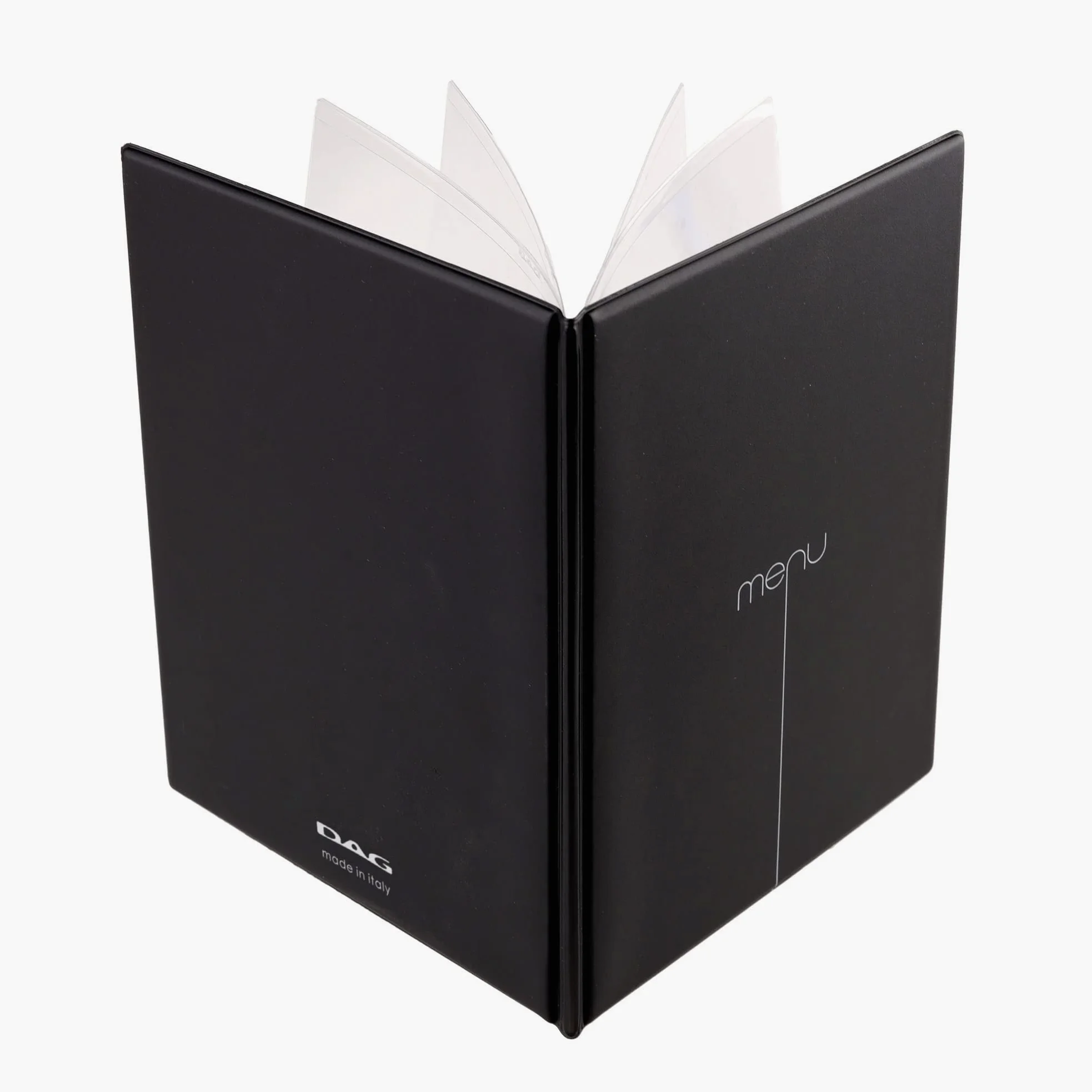 DAG STYLE Line Risto, Menü, speisekarten Restaurantbox 10 Stück, Format A4, PVC, Made in Italy, Plastiktüten, Schwarz