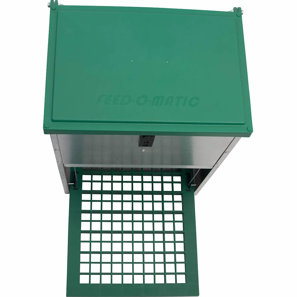 Futterautomat Feedomatic 8kg mit Trittplatte für 8kg Futter, Geflügel-Futterautomat, Hühnertrog, Futtertrog