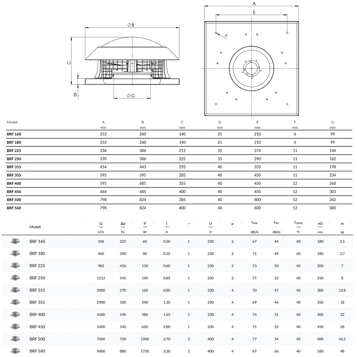 BVN VENTILATION SYSTEMS & ELECTRICAL MOTORS Dachlüfter Dachventilator Turbine Windbetrieben | Edelstahl | Zentrifugal Ventilator für Dach | 160 180 225 250 315 355 400 mm mit Drehzahlregler (180)
