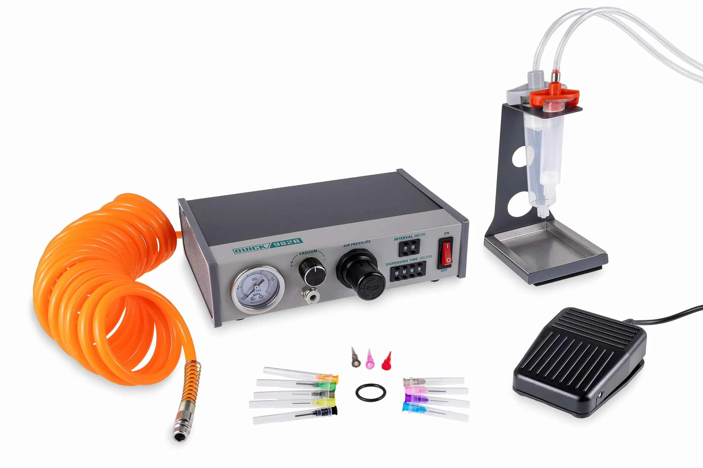 QUICK QU982B Hand-Dispenser für industriellen Einsatz komplettes Starter-KIT mit 10cc & 30cc Kartuschen