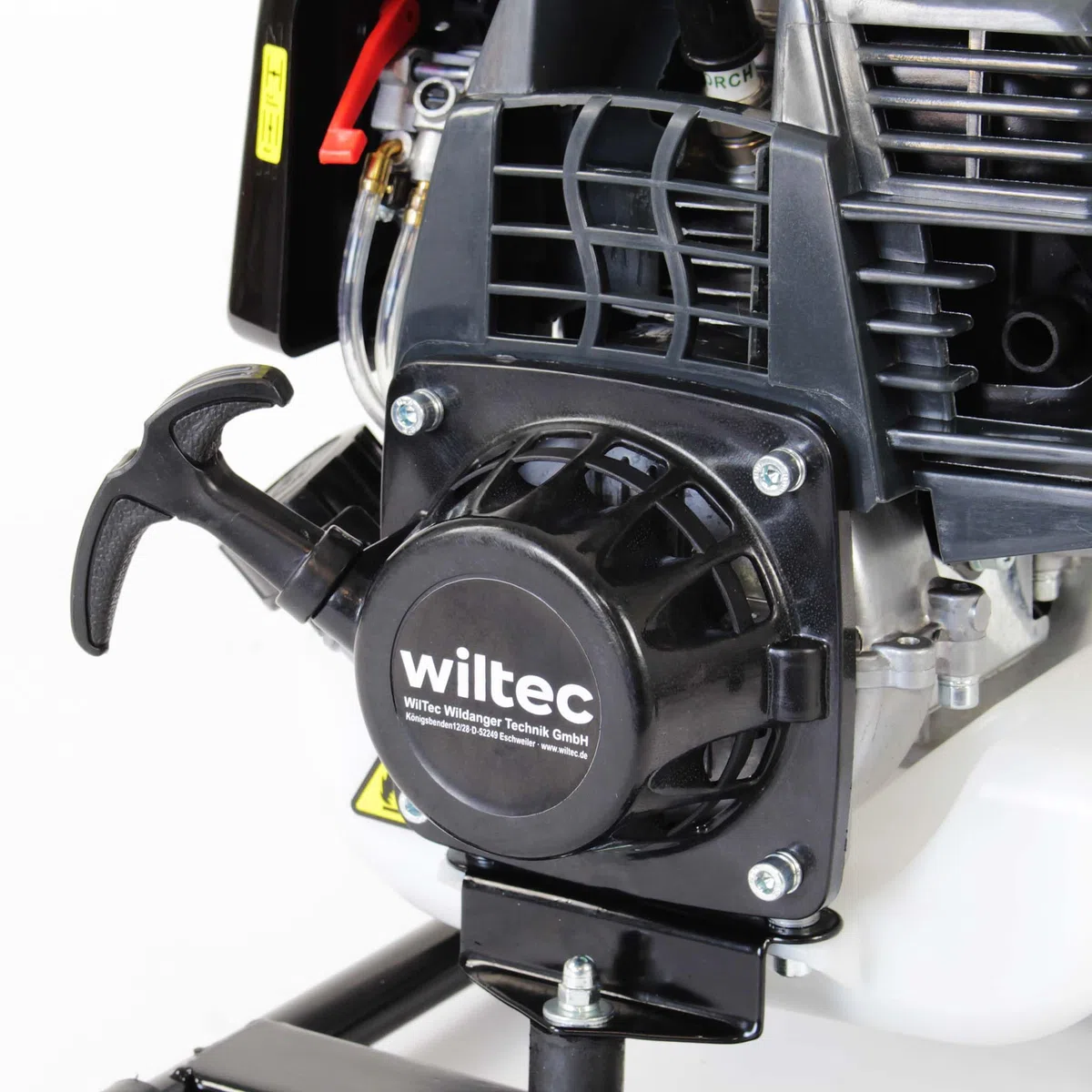 Wiltec Benzin Wasserpumpe 1kW 8.000l/h 6.500U/min, 30m Förderhöhe, Gartenpumpe mit 4 Takt Motor, Motorpumpe
