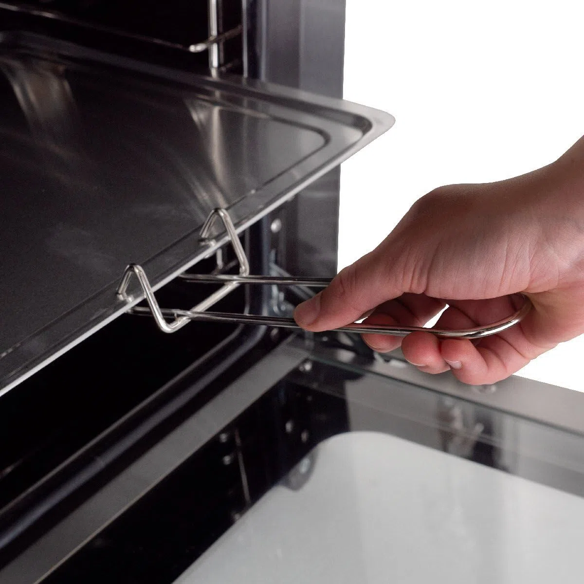 GastroHero Heißluftofen ECO 4 Bleche Umluftofen Gastronomie Backofen Edelstahl 62 Liter 230 V