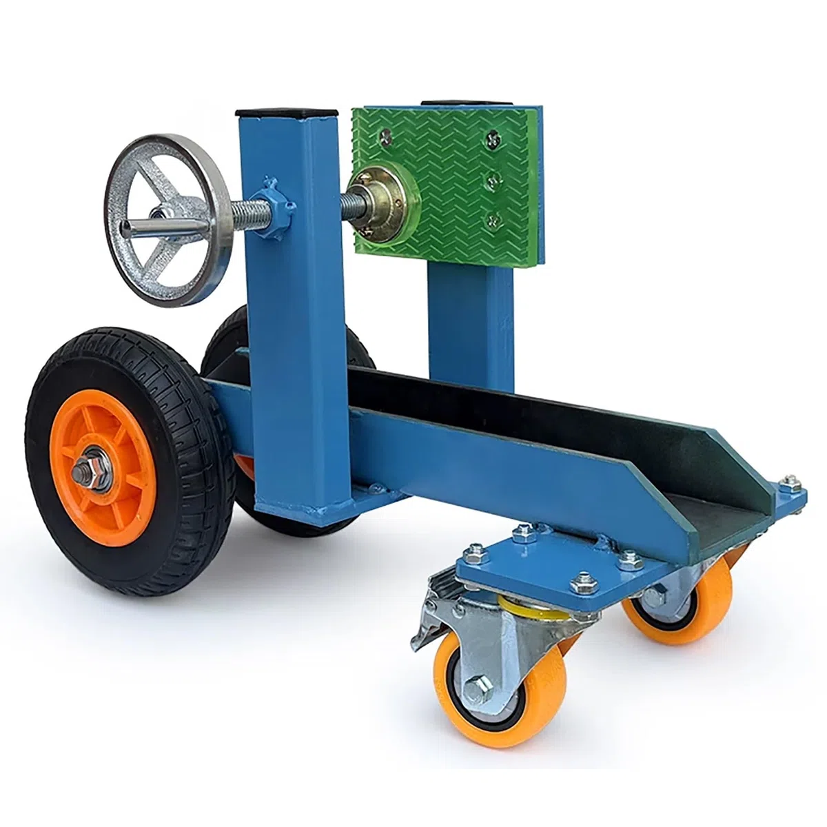 Transportwagen Aus Sperrholz Mit 4 Rädern, Verstellbarer Wagen | 500 Kg/1102 Lb Tragfähigkeit, For Bewegen Von Tür-, Fenster- Und Marmor-Trockenbauwänden(Blue)