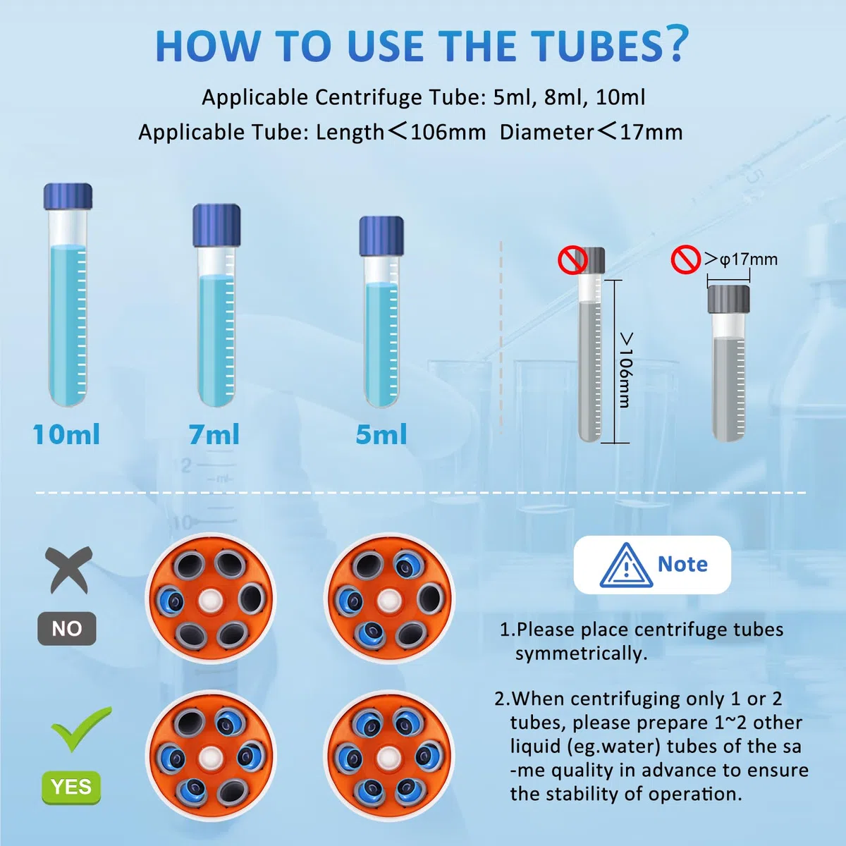 YUCHENGTECH Zentrifuge 6X10ml Labor Zentrifuge Elektrische Tischzentrifuge 4000 U/min 0-60 Min Timing 1685XG für 5/7/10ml Zentrifugenröhrchen,23x26x17cm 1.7kg,Einstellknopf, Geräuscharm