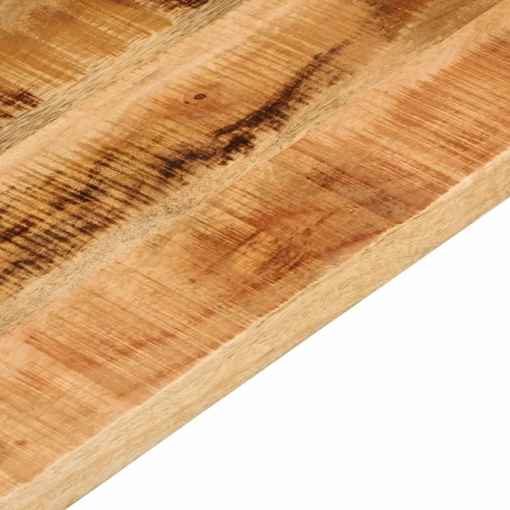 vidaXL Tischplatte, Holzplatte für Esstisch Couchtisch, Massivholzplatte Rustikales Design, Ersatztischplatte, 120x20x2,5cm Rechteckig Raues Massivholz Mango