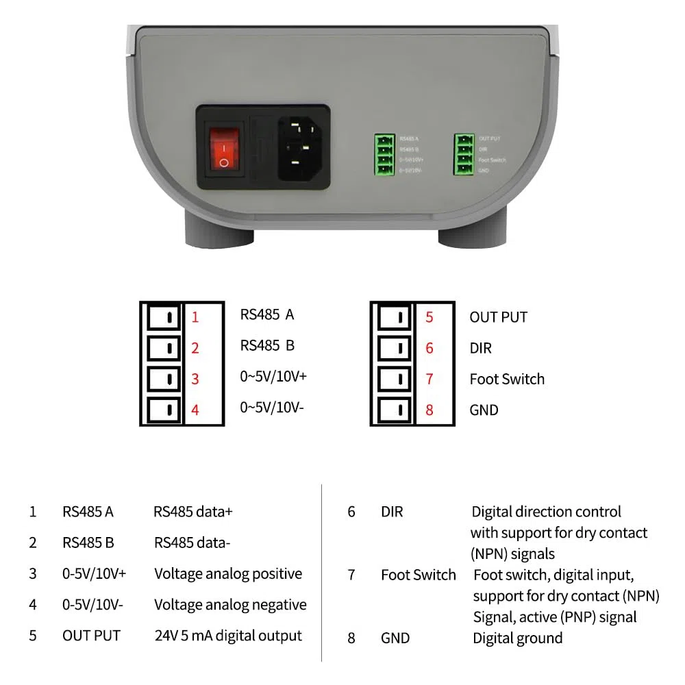 Kamoer UIP WIFI E erschwingliche intelligente Peristaltikpumpe mit hohem Durchfluss, Schrittmotor, 100 V–240 VAC, einstellbare Dosierpumpe, 0,5–1500 ml/min, Touchscreen-Steuerung