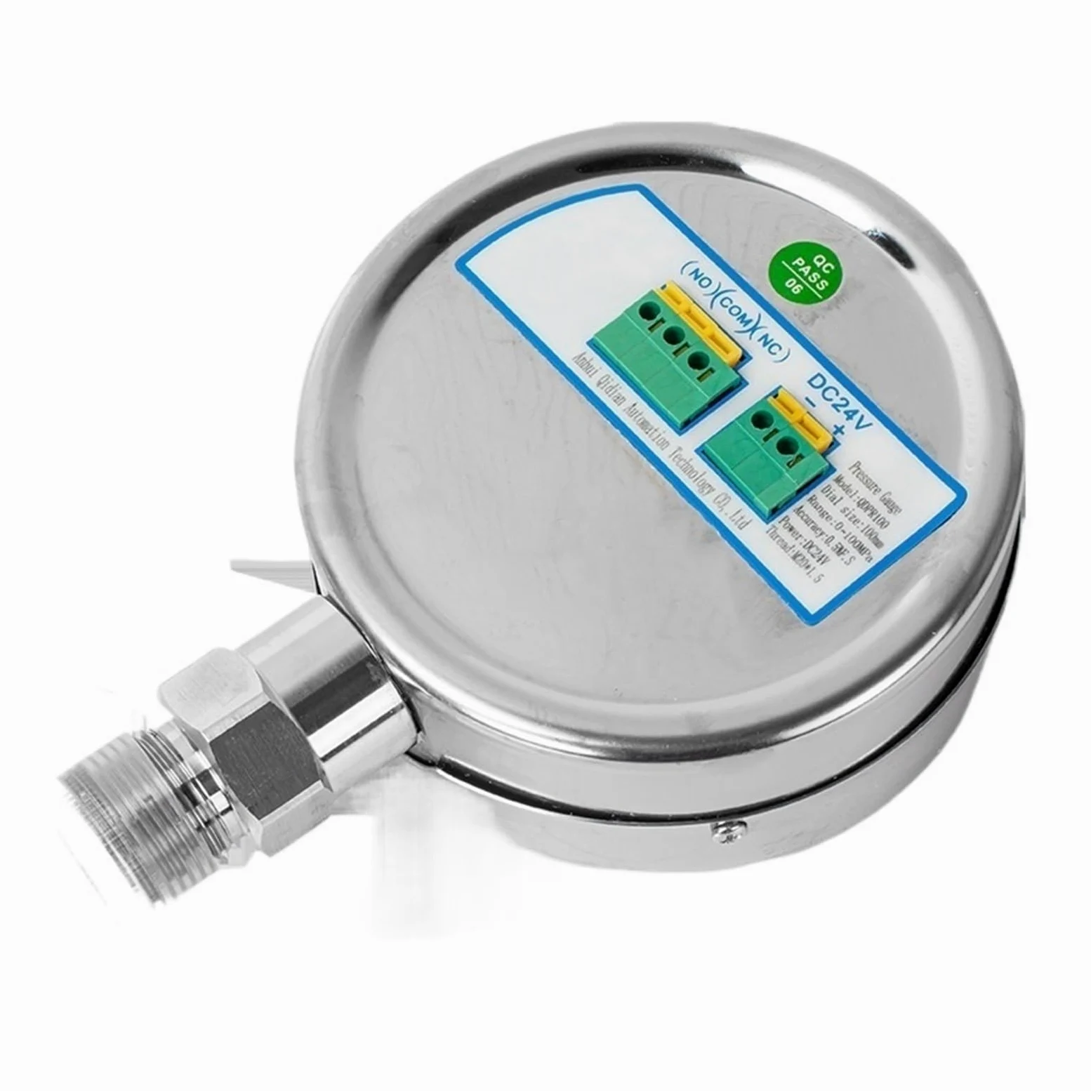 Druckregler, 0–60 MPa digitales Manometer, 100 mm Zifferblatt, elektronischer Kontakt, hydraulisches Manometer, 200 bar, 400 bar, Manometer M20 x 1,5(M20-1.5 Axial,0-0.1Mpa)