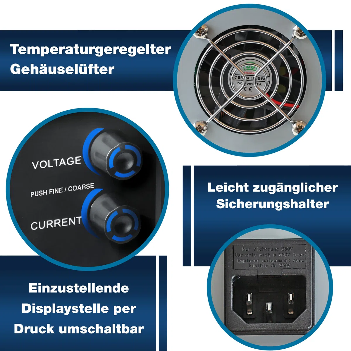 PeakTech 6224 - Labornetzteil DC 0-60V 0-5A 300W Labornetzgerät USB