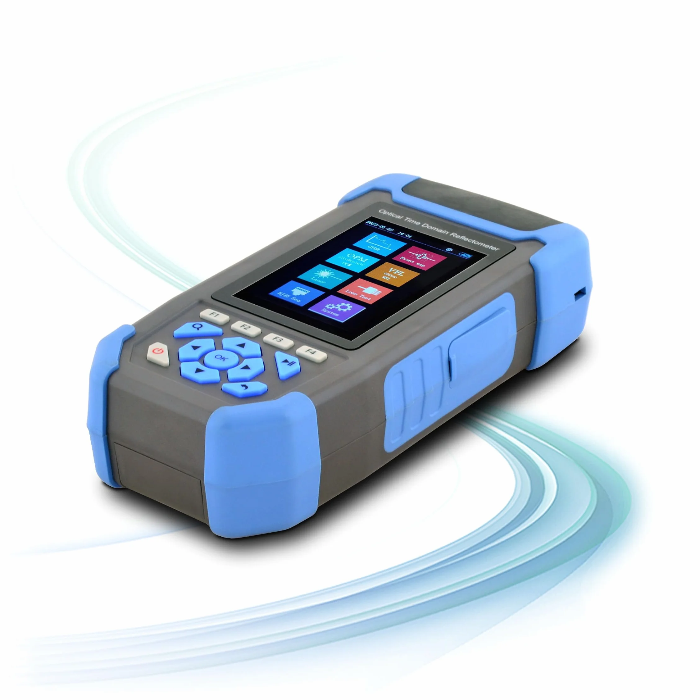 1310/1550nm 24/22dB Tragbares 8in1 OTDR + EreignisKarte+Verlusttest+VFL+OPM+OLS+RJ45-Reihenfolge+Beleuchtung 3,5” Screen LWL Tester mit SC/UPC+FC/UPC+LC/UPC&APC (OTDR42F-T1)