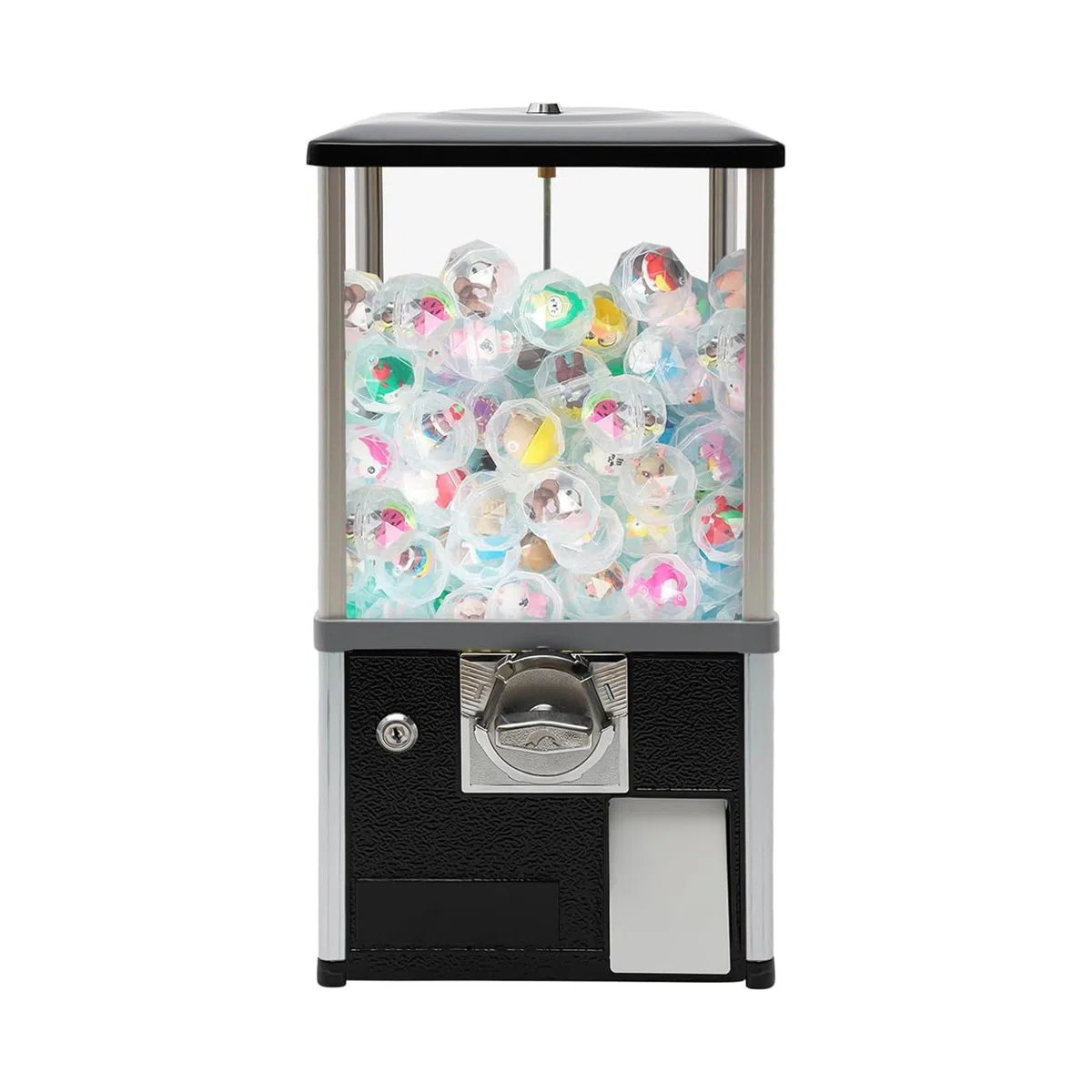 Kapselautomat mit Schlössern für 4,5–5,5 cm Durchmesser Kapselspielzeug – Mini-Gumball-Maschine ideal für Zuhause, Spiel und Einzelhandel