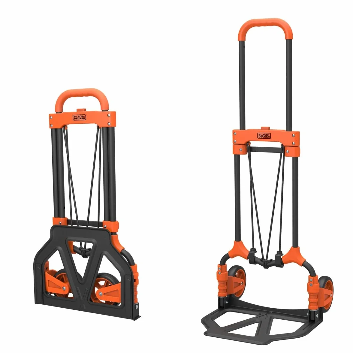 BLACK+DECKER Faltbare Sackkarre BXWT-H200 - Zusammenklappbarer Transportwagen - Mähwagen - Leichtgewicht - 65 Kilo Nutzlast