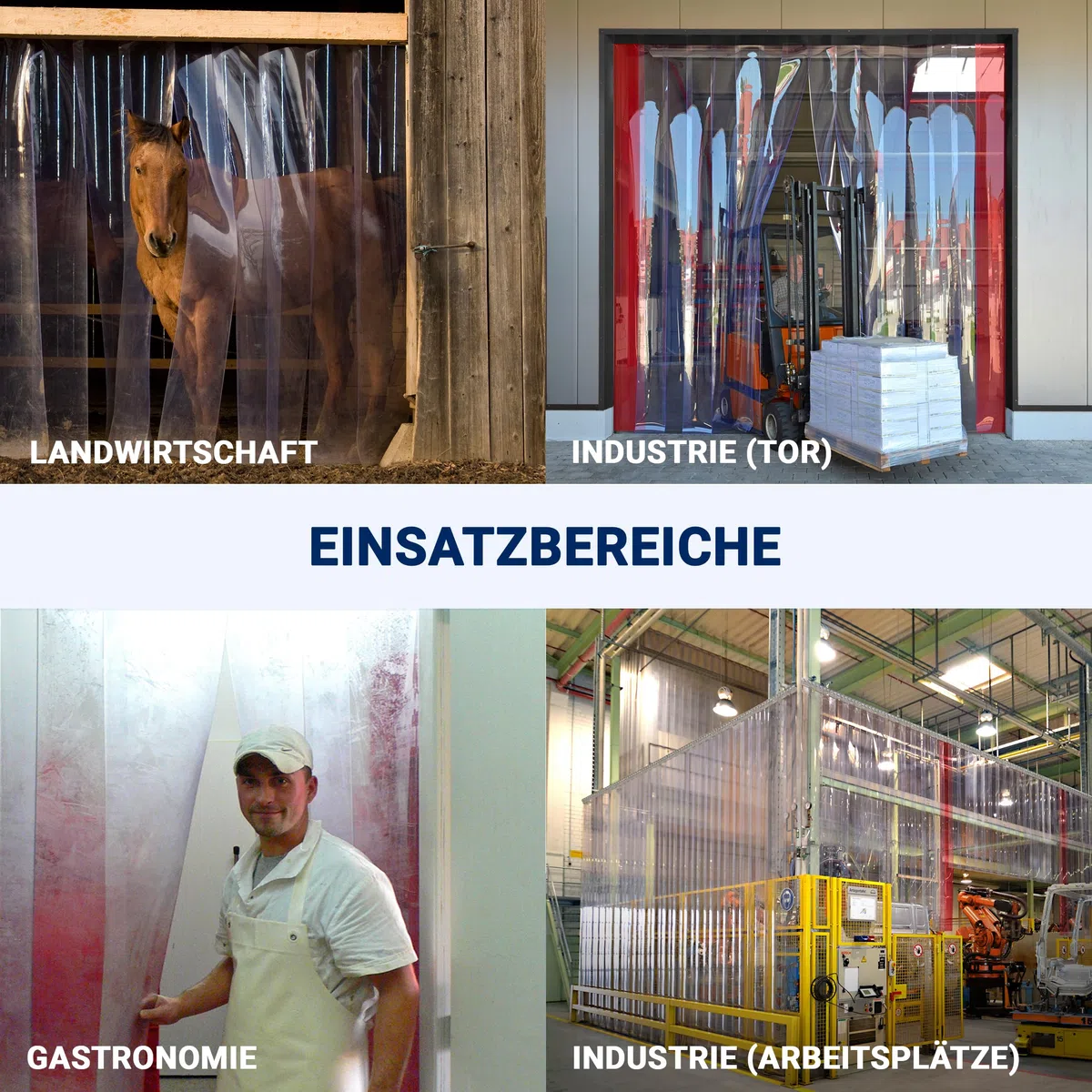 Zettl GmbH PVC-Streifen Rollenware, 3x300mm, 25m, transparent/durchsichtig | UV-beständig, wetterfest & witterungsbeständig, zur Verwendung als PVC-Streifenvorhang/Lamellenvorhang, Industrievorhang