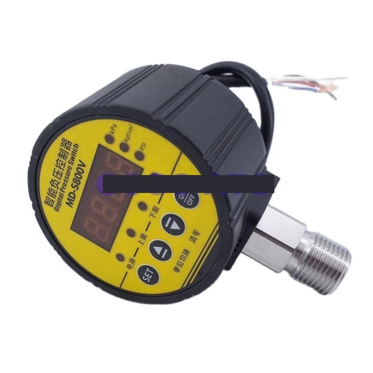 Druckregler, MD-S910 Intellinter Druckregler, elektronischer digitaler Manometer-Luftkompressorschalter, Wasserdruck-Vakuummeter(0-40MPA 400KG)