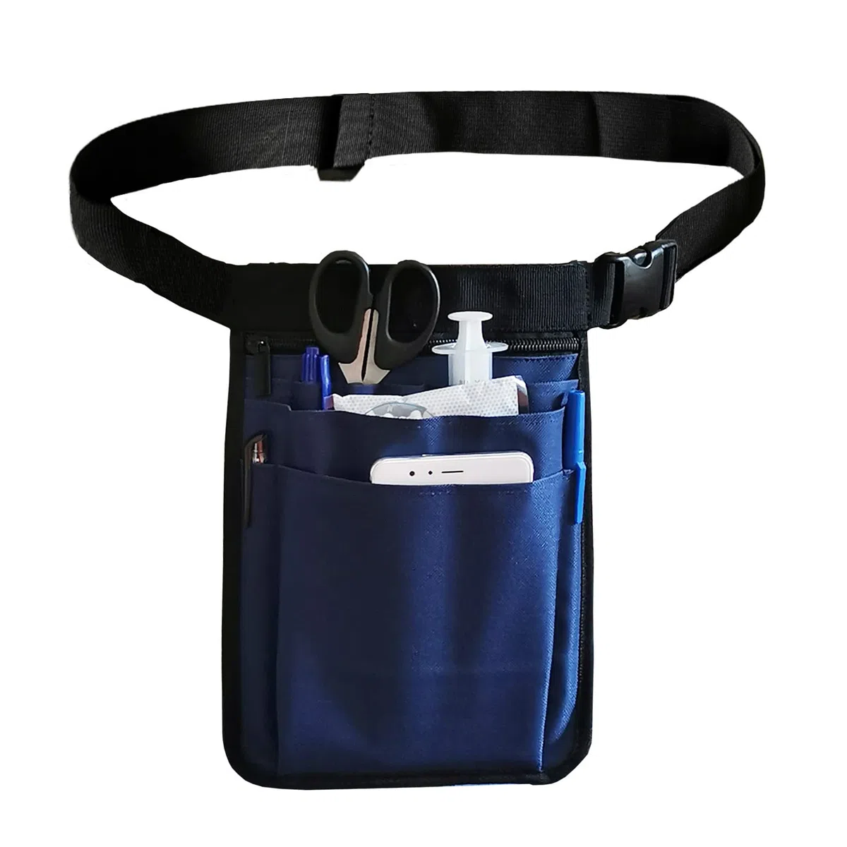 Krankenschwester-Organizer, Gürteltasche, Hüfttasche, Tasche für medizinische Scheren, Pflege-Set, Werkzeug (dunkelblau)