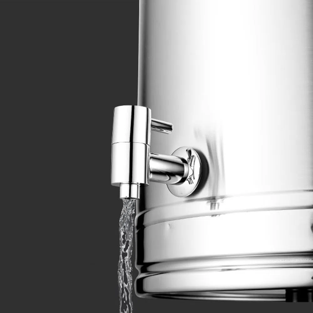 Beve Spender aus Edelstahl mit Wasserhahn – ideal für Milchöl und Saft Sto – auslaufsicheres Design für Zuhause und Par-Gebrauch