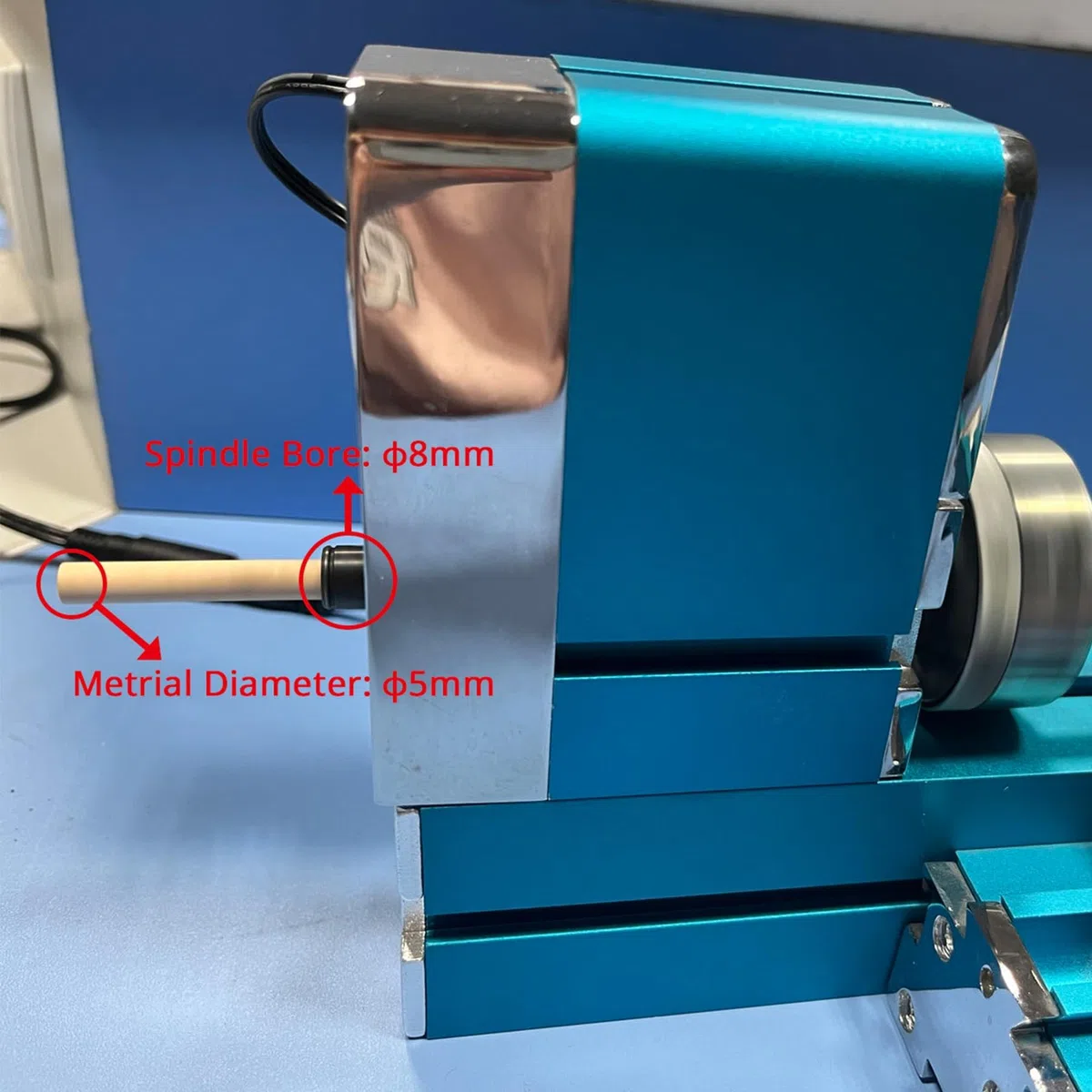 Universelle Mini Metalldrehmaschine, 36W Drehmaschine motorisierte Metallbearbeitung, DIY, CNC-Werkzeug, Holzbearbeitung für Bildung, Modellbau, W10003M, AC100 V ~ 240 V, 20.000 U/min