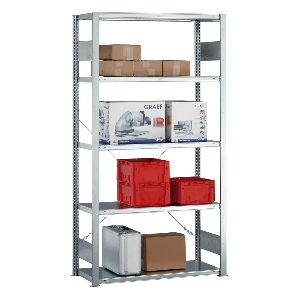 Gap Regalen, Bereich von Anbau, 250 x 100 x 40 cm, fl150kg, sezink