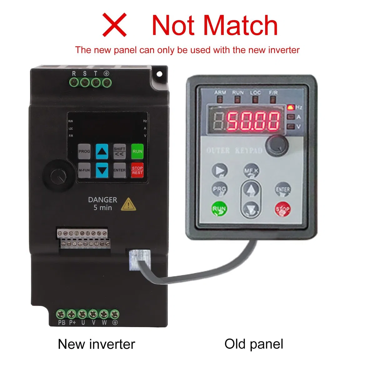 380 V 2.2kw Mini VFD Frequenzumrichter 3 phasen-Wechselstrom Wechselrichter für 3 phasen Drehstrommotoren SKI780