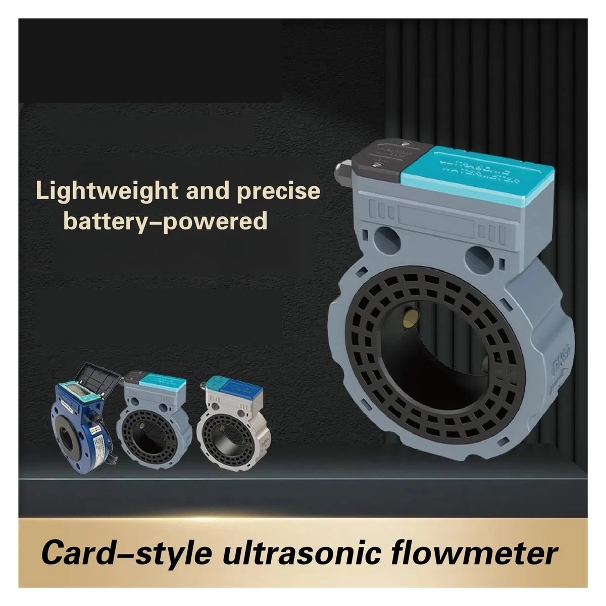 Ultraschall-Durchflussmesser for Aufklemmen, digitaler, nichtinvasiver Wasser-Flüssigkeitsdurchflusswandler for die landwirtschaftliche Bewässerung Wetterfeste Konstruktion(DN50)