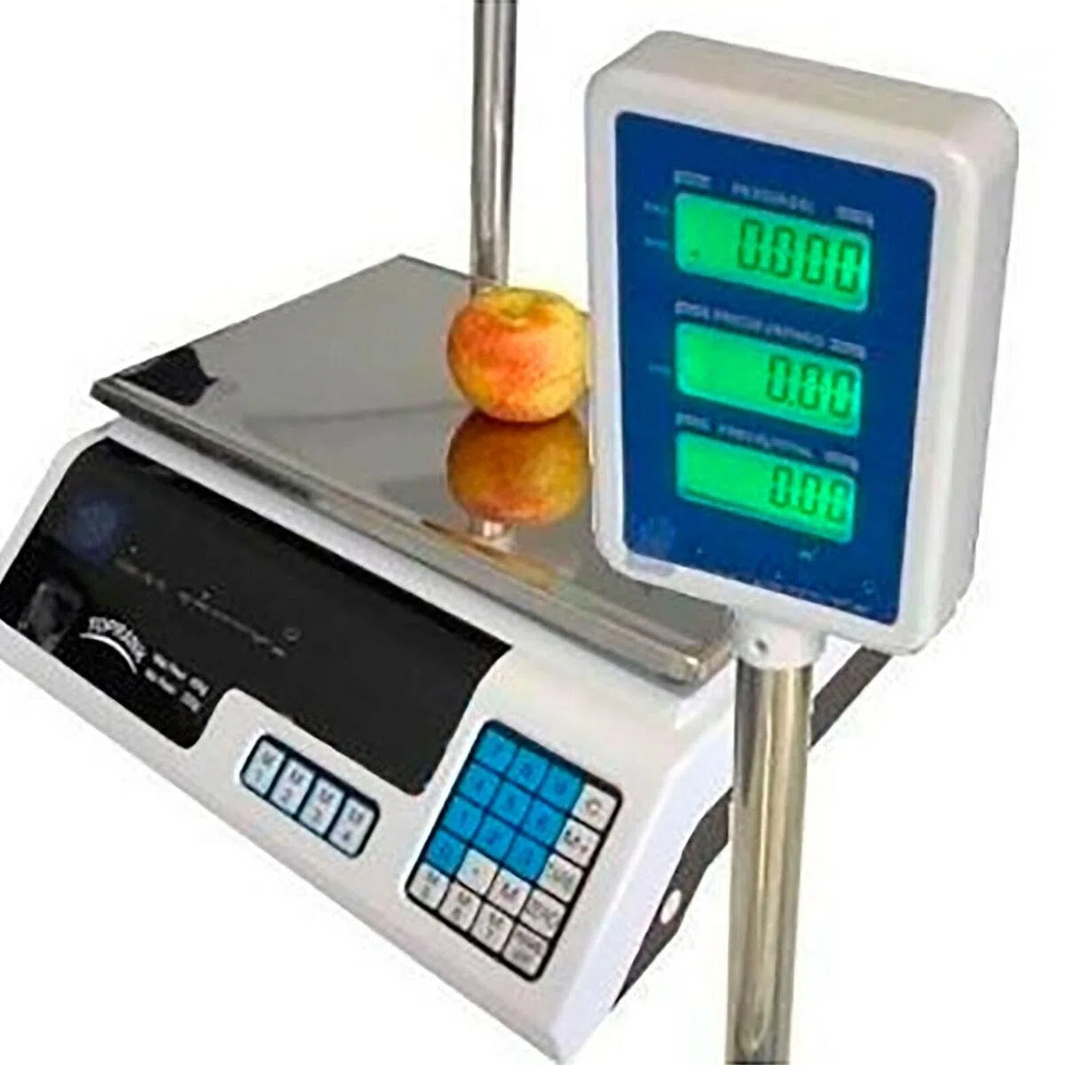 Digitale elektronische Waage vorne hinten professionell, max. 40 kg, Preisberechnung