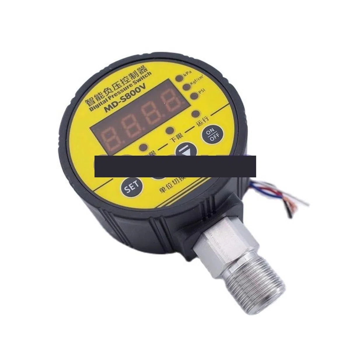 Druckregler, MD-S910 Intellinter Druckregler, elektronischer digitaler Manometer-Luftkompressorschalter, Wasserdruck-Vakuummeter(0-40MPA 400KG)