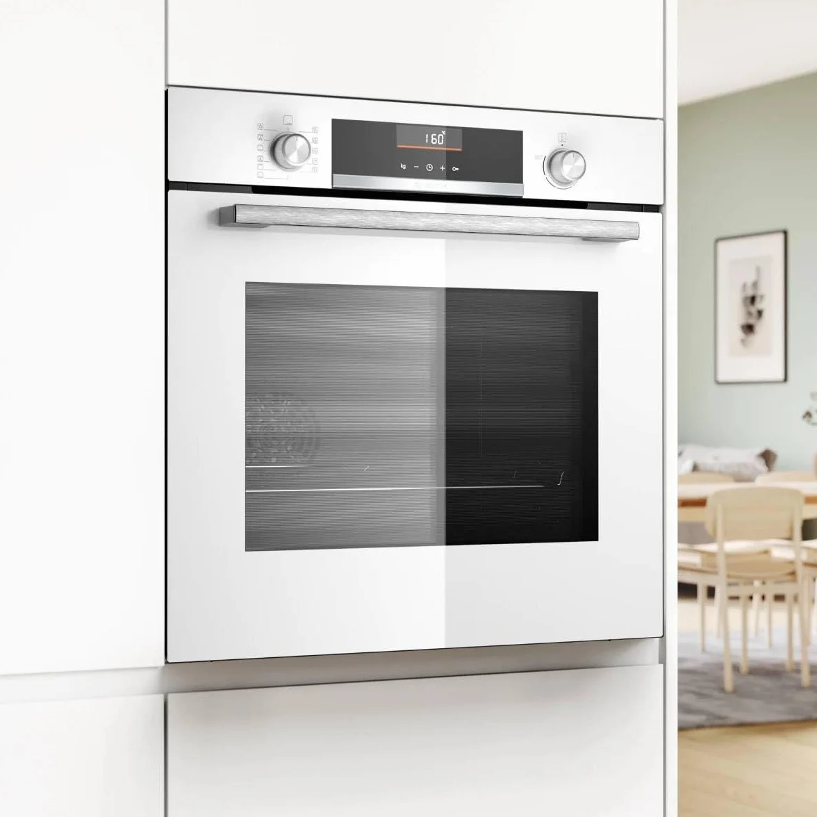 Bosch, Backofen, Serie 6, AirFry-Funktion, weiß, HBG536EW4 | Gesünderes Kochen für die ganze Familie mit knusprigen und köstlichen Ergebnissen.
