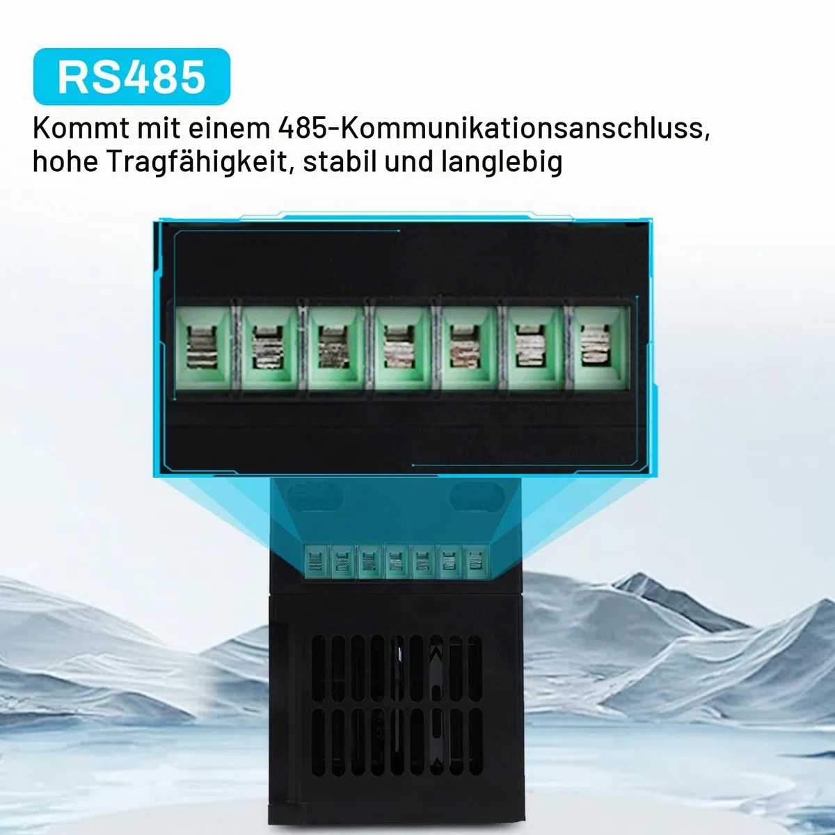 1.5KW Frequenzumrichter 230V Einphasiger 220V-Eingang Dreiphasiger 220V-Ausgang VFD Frequenzumrichter CNC Frequenzumrichter Abnehmbare Schalttafel Modell V3-215EE (mit 1.5m Verlängerungskabel)