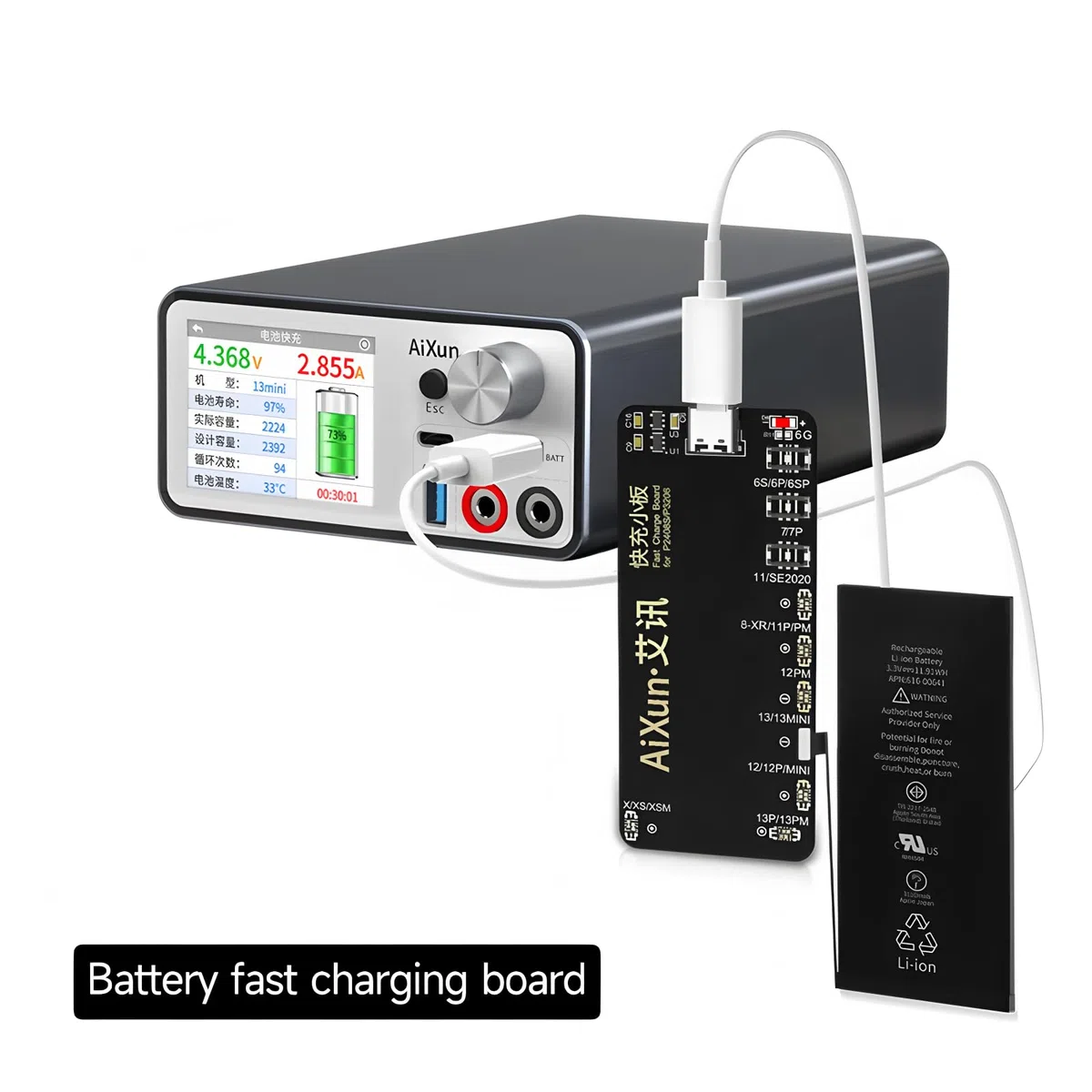 Aixun P2408S DC Netzteil Einstellbar 32V 8A LED Digital Laborbank Quelle Spannung Linearregler Handy Reparatur Werkzeug