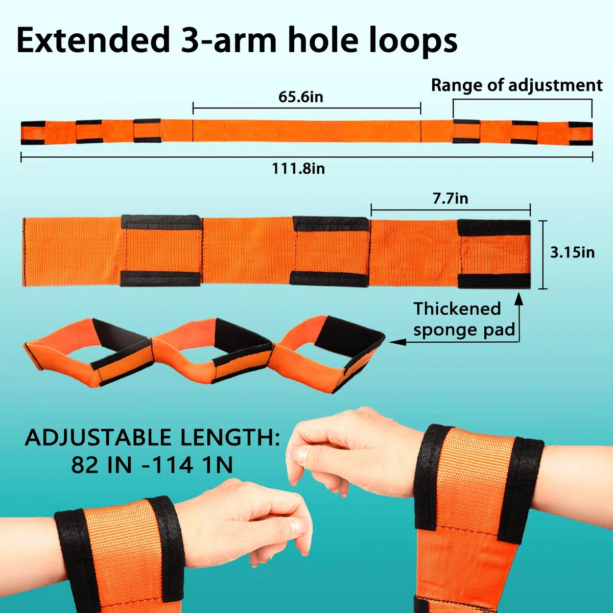 Umzugsgurte, Upgrade Breite, 2-Personen-Hebe- und Bewegungssystem mit Baumwollhandschuhen, Hebe-Handgelenkschlaufen für bewegliche Geräte, Möbel, Unterstützung bis zu 362,9 kg
