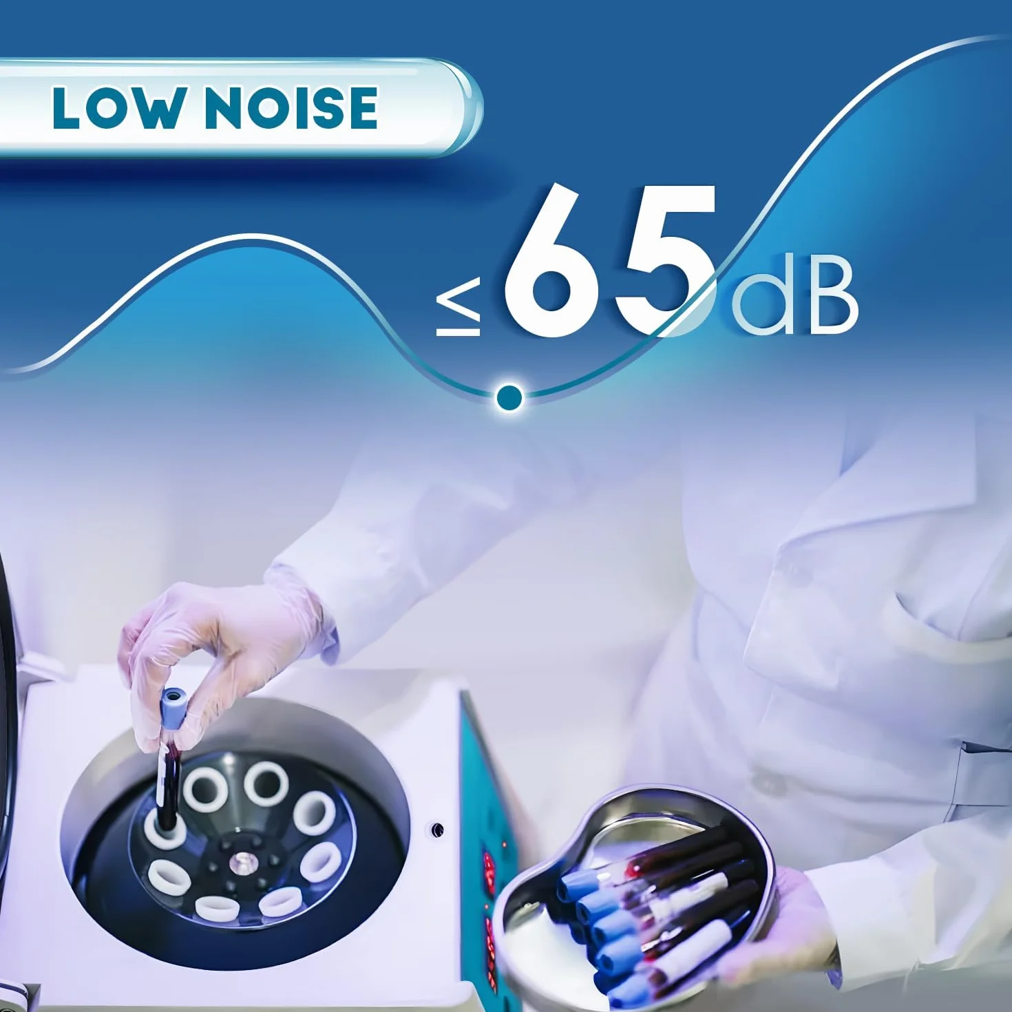 CGOLDENWALL Laborzentrifuge 8x15ml LED Display, 4000rpm, 99min Timing, 1880xg, Zentrifugenmaschine für 5-10ml Vacutainer Röhrchen& 10-15ml Zentrifugenröhrchen, Vibrationsarme Labor PRP Zentrifuge (EU)