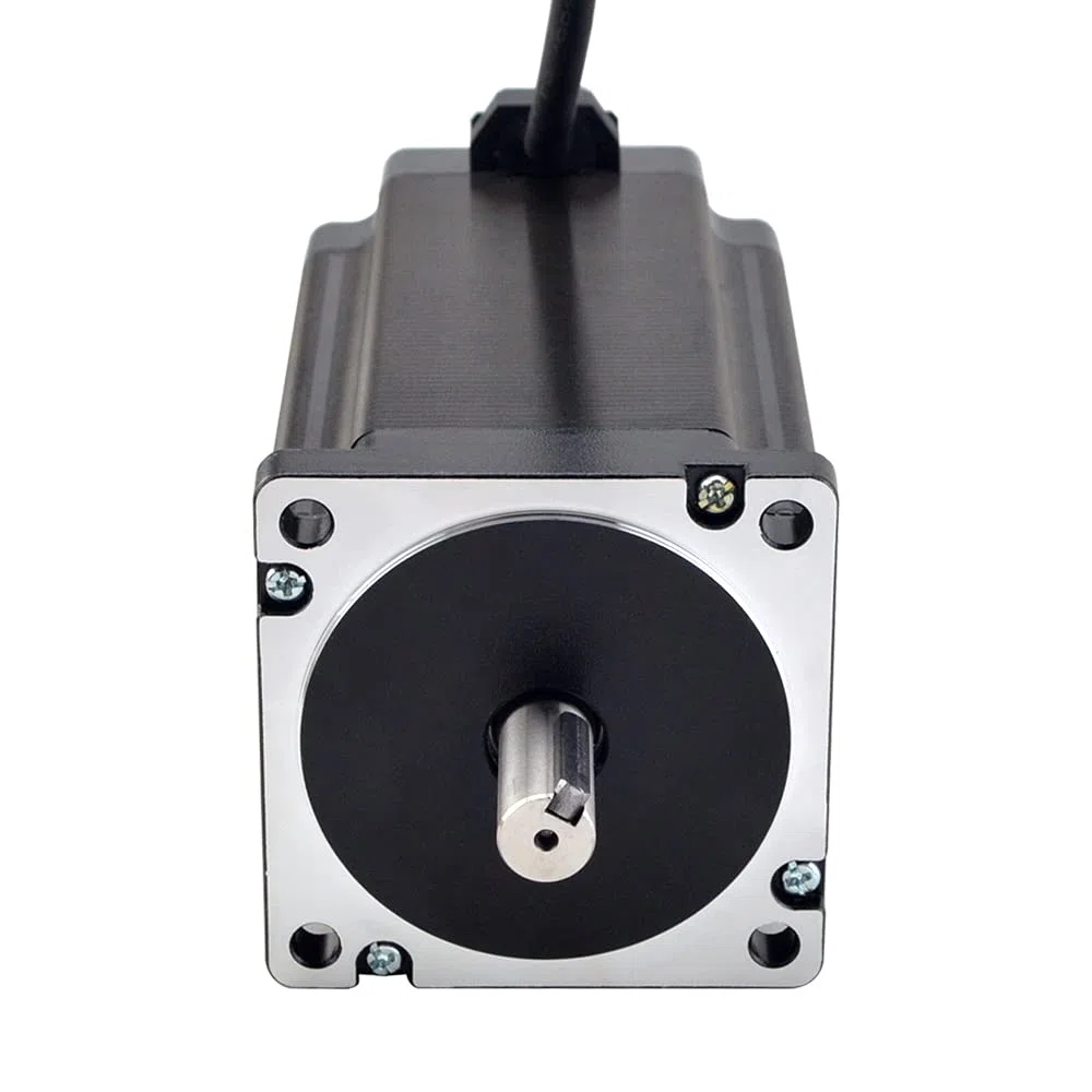 STEPPERONLINE Nema 34 Schrittmotor 13.0Nm 6.0A 14mm Keilnut Welle 1m Kabelfür 3D-Drucker/CNC Fräsmaschine