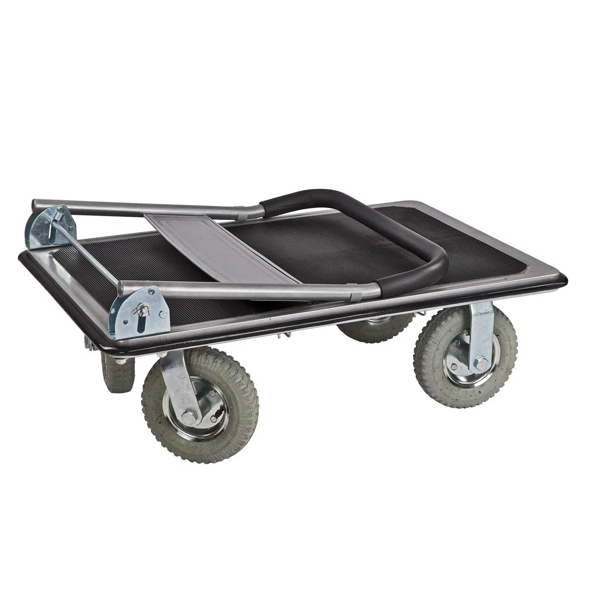DEMA Plattformwagen XL Transportwagen 300 kg klappbar Luftbereifung | Handwagen, Rollwagen, Schiebewagen, Transportkarre, Lastenwagen, Gerätewagen, Lagerwagen, Plattformkarre, Paketwagen
