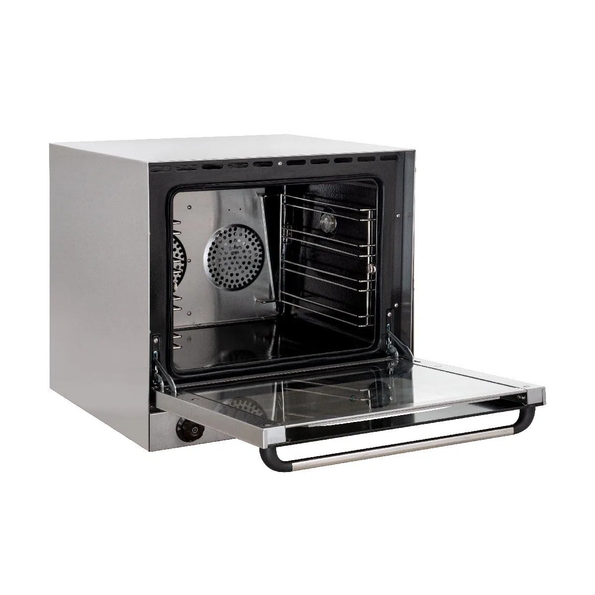 GastroHero Heißluftofen ECO 4 Bleche Umluftofen Gastronomie Backofen Edelstahl 62 Liter 230 V
