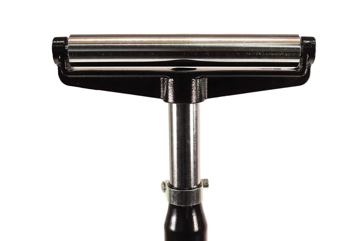 WELDINGER Rollenständer höhenverstellbar von 580-970 mm Rollenbock Arbeitsbock massiver Ständer aus Guss