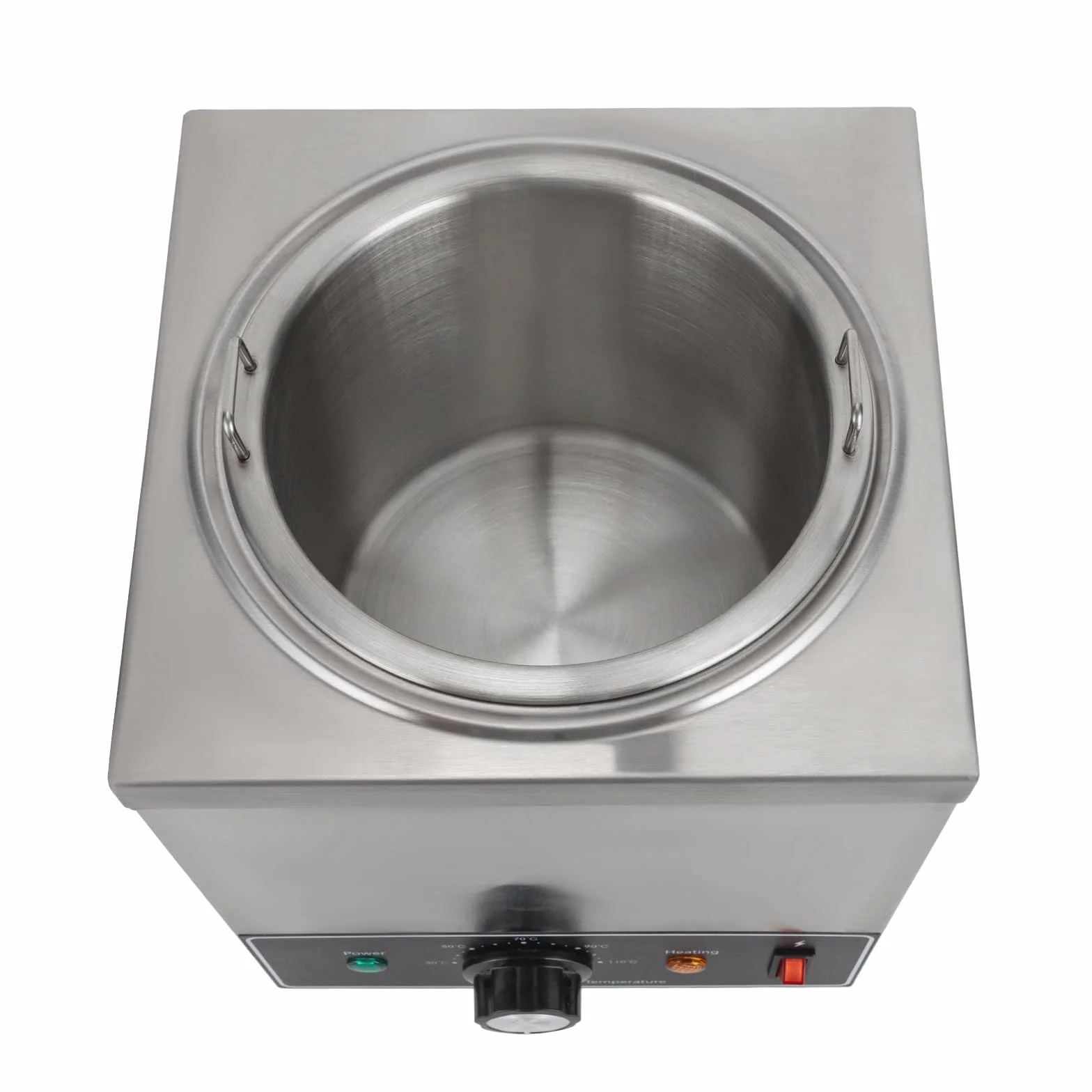 Edelstahl Saucenspender, 2 Liter Elektrisch Soßenspender Pumpe mit Einstellbare Temperatur, 650W Schokoladenspender Gewürzspender für Buffet Restaurant Catering