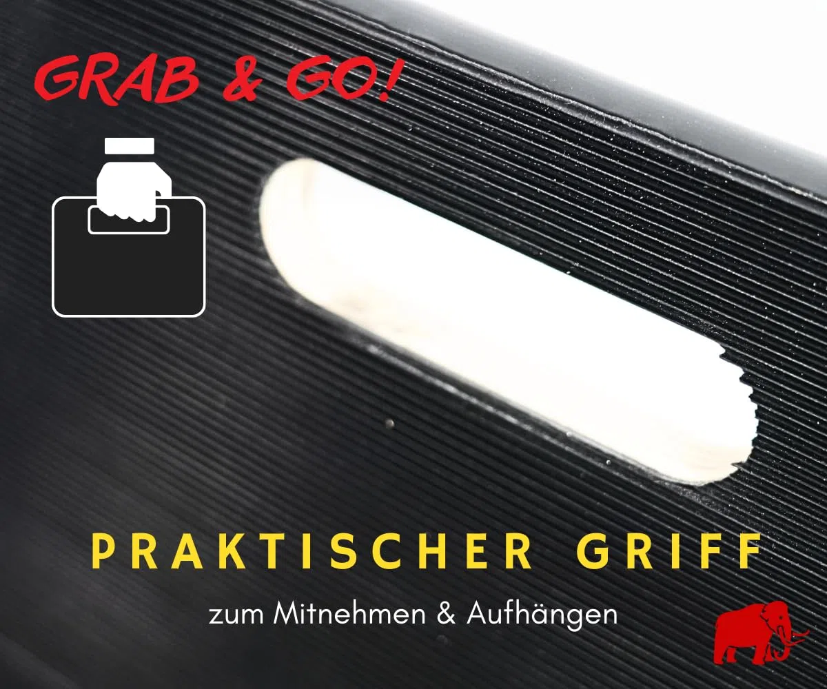 PROREGAL Profi Transportroller Hercules 40x60 cm Schwerlast bis 500 kg mit 4 Gummirollen & Griff, Sperrholzplatte mit Gummibelag rutschfest, 10er Set Rollbrett für Möbel Umzug Werkstatt Möbelroller
