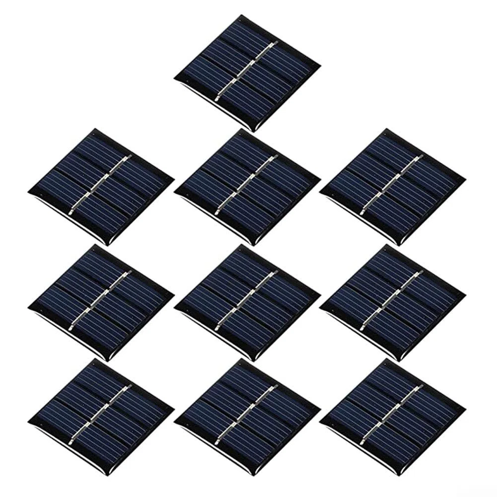 10er Set Mini Solarmodule 1 5V 60mA 0 09W zum Basteln und Experimentieren mit Solartechnik