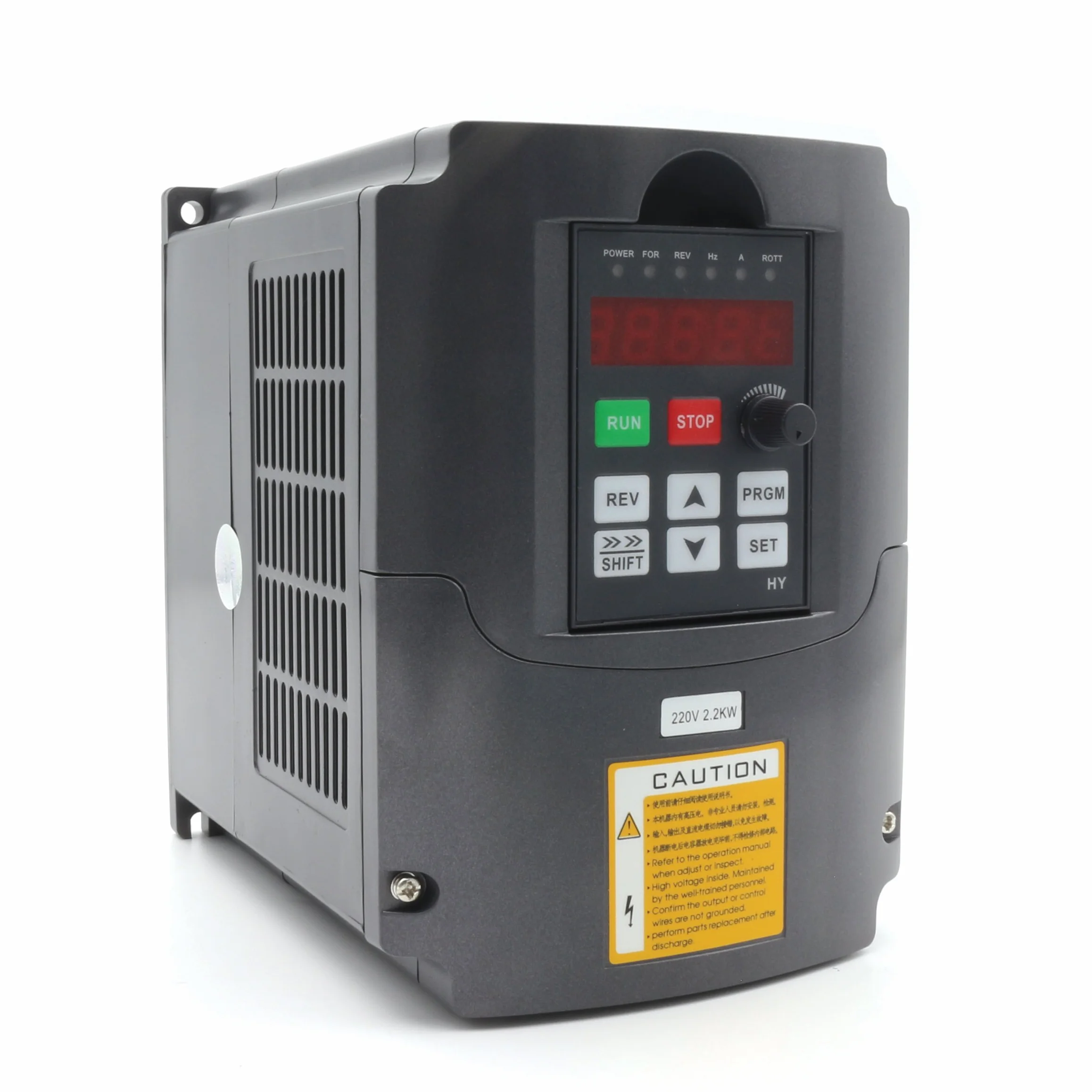 RATTMMOTOR Frequenzumrichter,2.2KW 220V Automatisierung Umrichter VFD,1-/3-Phasen-Eingang auf 3-Phasen-Ausgang Variable Frequency Driver Inverter mit 2m Verlängerungskabel