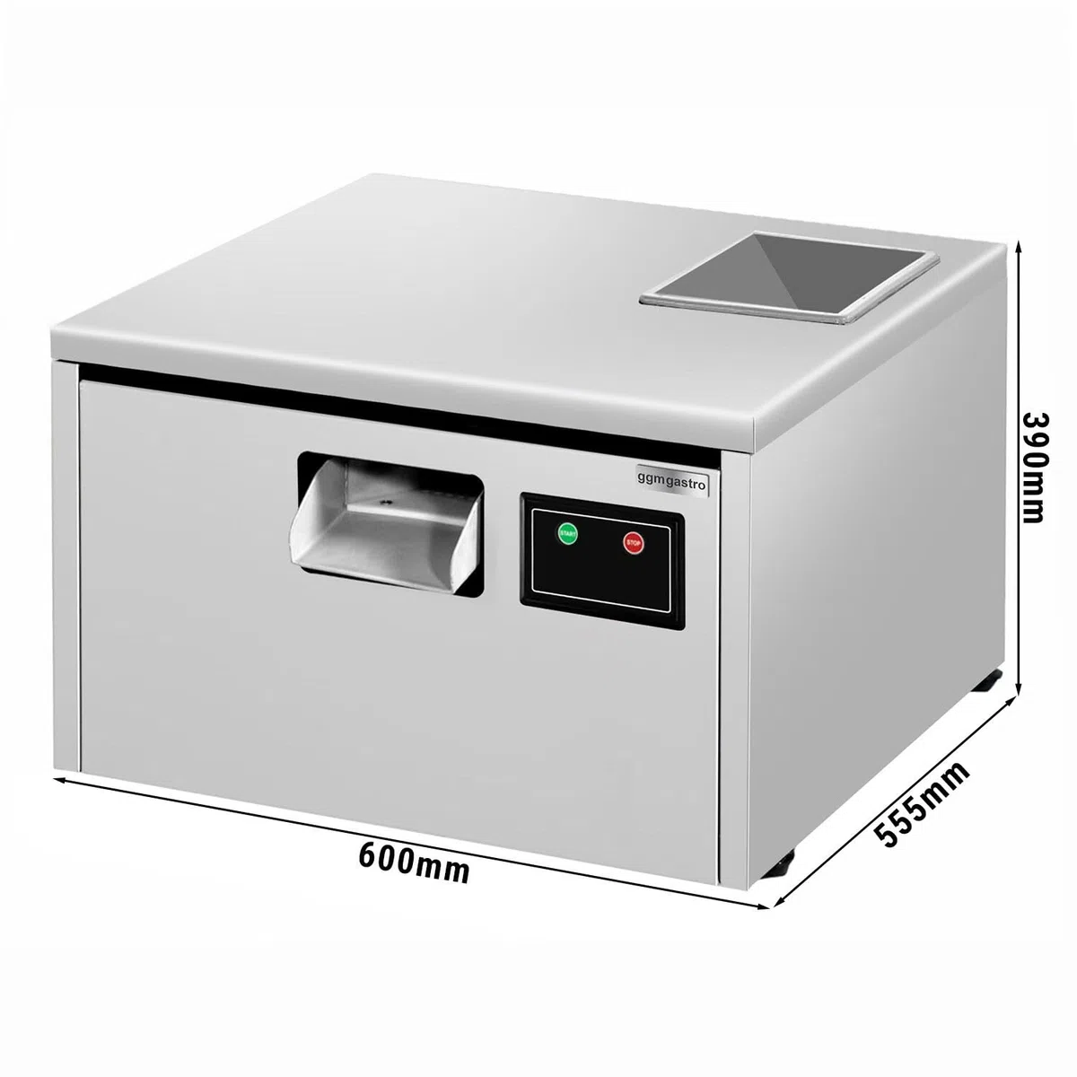 Besteckpoliermaschine - 600 Watt - mit UVC-Lampe - inkl. 1 Granulat Füllung | Hygienische UVC-Keimreduktion, zeitsparende Reinigung, für den professionellen Dauereinsatz, sofort einsatzbereit