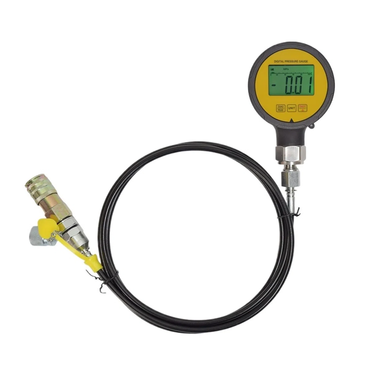 Präzisions-Digital-Manometer, 600 bar Hydraulik-Manometer-Kit G1/4 Genauigkeit 1% for Komatsu-Baggerkupplung(400cm Cable)