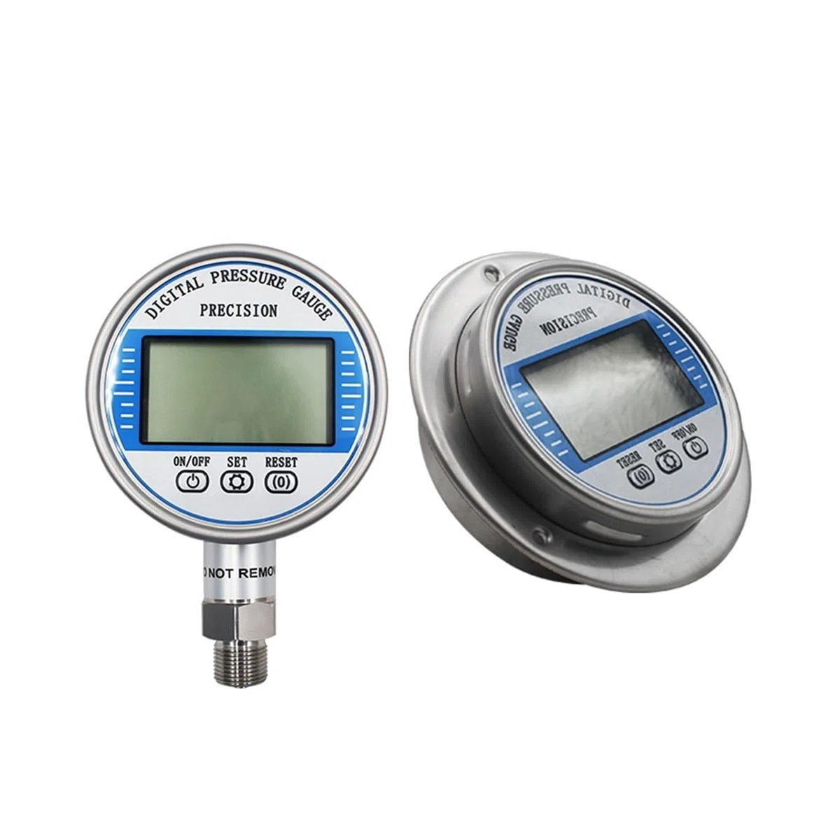 Druckregler, 5-stelliges 100-mm-LCD-Display, digitales Manometer, hochpräzises Psi-Bar-Mpa-Digital-Heizöl-Luft-Hydraulikdruckmessgerät(G1-2 thread,0-60Mpa)