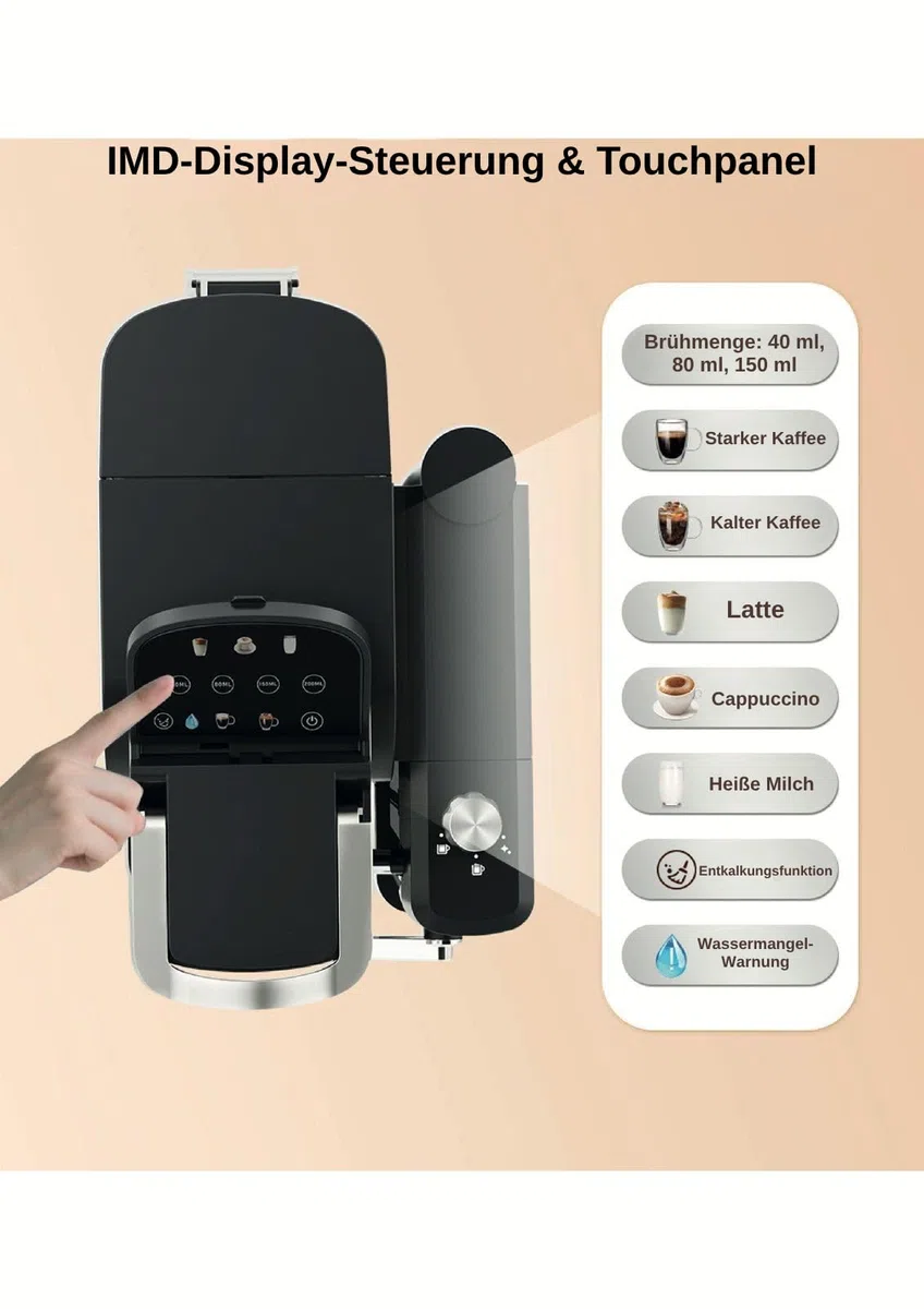 Ox-Pro2 Kapsel- und gemahlene Kaffee-Espressomaschine