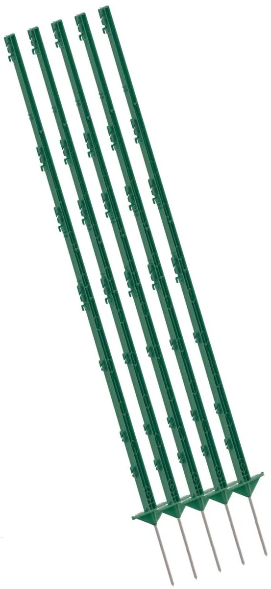 Weidezaunpfahl 40 St. 156 cm (136cm über dem Boden) *Grün