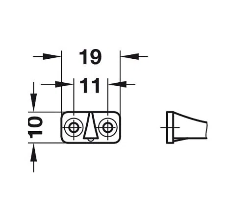 Häfele 366.73.702 - Öffnungsbegrenzer 200 mm | Klappenhalter | Für Klappen und Oberschränke | Kunststoff | Weiß | Zum Schrauben