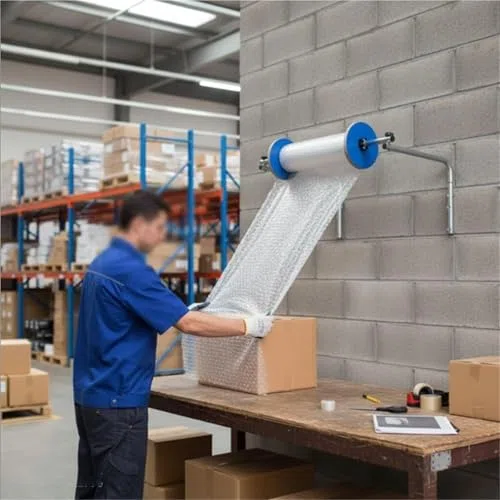 Manueller Luftpolsterfolienspender für industriellen Versandschutz