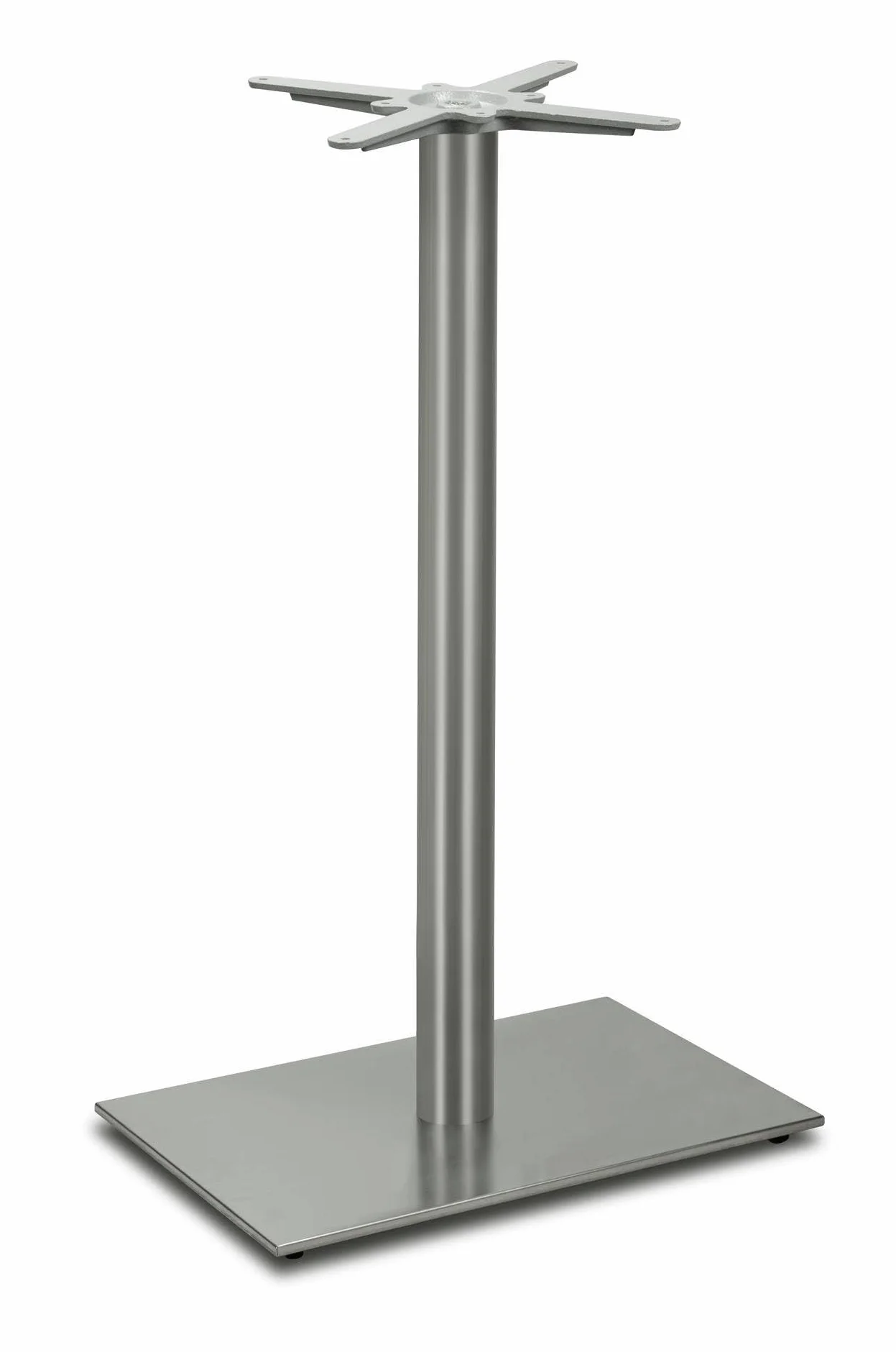 Stehtischgestell Tischbein Edelstahl | Premium | PD7595inox/110 | INOX | Stehtisch | Höhe 108 cm | ca. 25 kg | Bodenplatte 60x40 cm | max. Tischplattengröße 110x70 cm