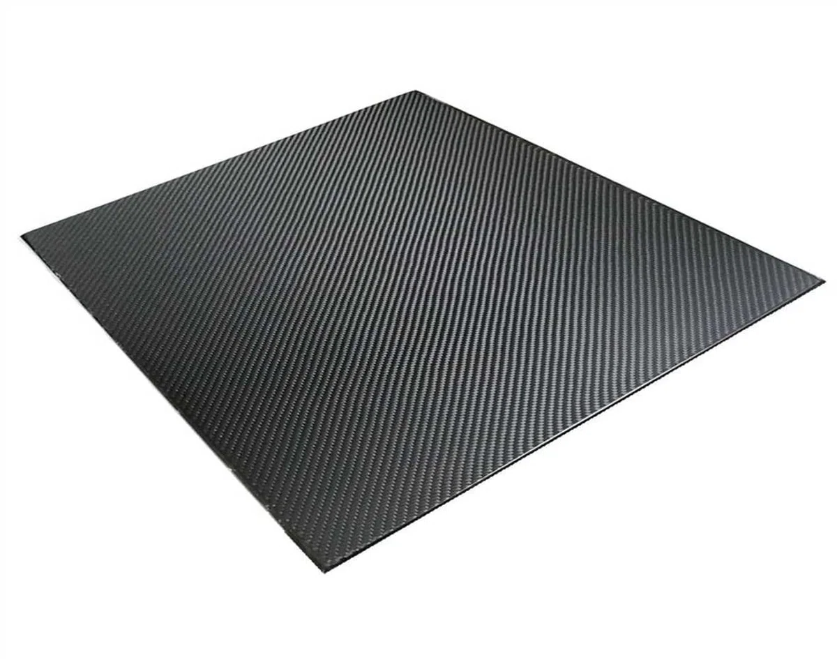 TEN-HIGH 3K Kohlefaser Platte 300×200×0.5 mm, Carbonfaserplatten 0.5 mm für Drohnenrahmen,1 Stück Twill Kohlefaserplatten Plattenmaterial mit Hoher Härte und Glänzender Oberfläche