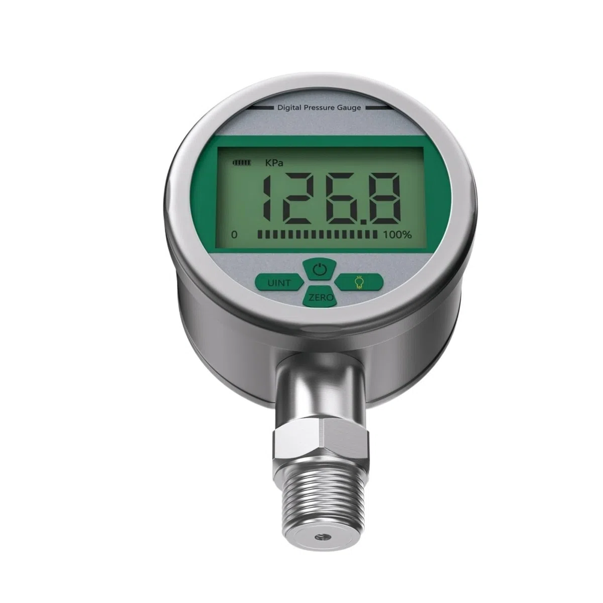 Digitales Manometer, -0,1–60 MPa, 300 bar, Industrie-Manometer, 80 mm, 0,1% Genauigkeit, Manometer(0-0.16Mpa)