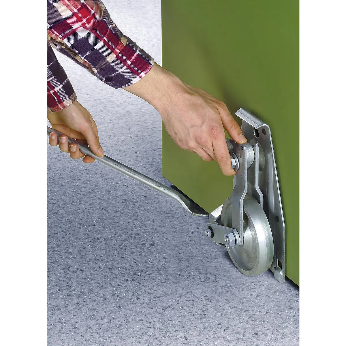 Stahlheber, 2er-Set - 1 Tonne Tragfähigkeit, 33 mm Hebehöhe
